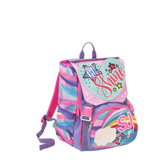 Zaino scuola sdoppiabile Big Seven SJ Gang Girl Pastel Rainbow Violet - 4