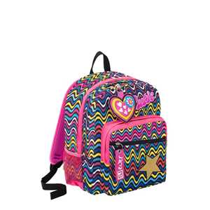 Cartoleria Zaino scuola doppio scomparto Seven SJ Ever Cutie Fluo Fuxia. Rosa-Nero Seven