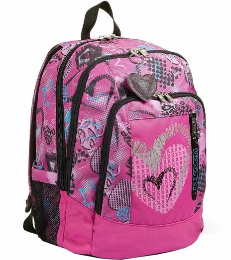 Zaino scuola Advanced Seven 7.1 Romantic Freedom Rosa 31x43x24 cm