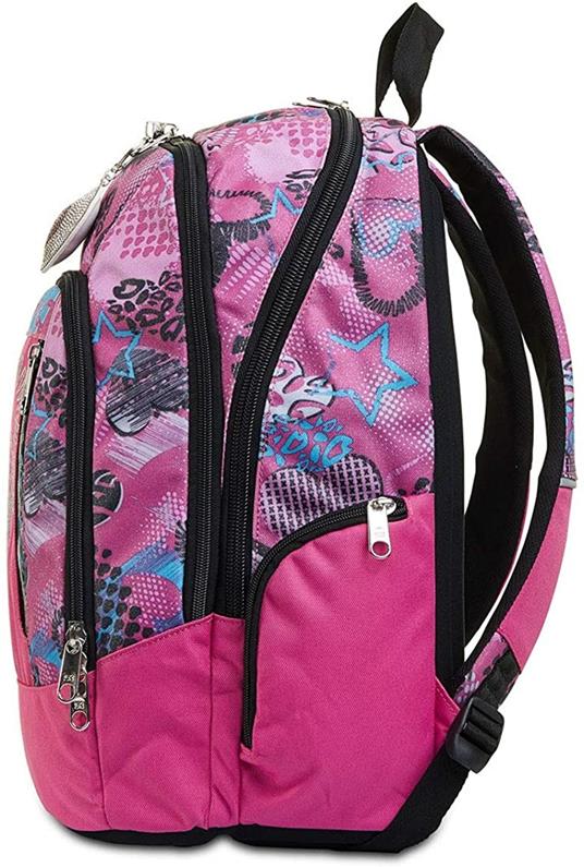 Zaino scuola Advanced Seven 7.1 Romantic Freedom Rosa 31x43x24 cm - 2