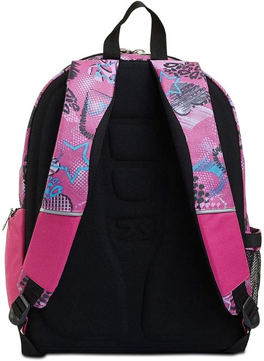 Zaino scuola Advanced Seven 7.1 Romantic Freedom Rosa 31x43x24 cm - 4