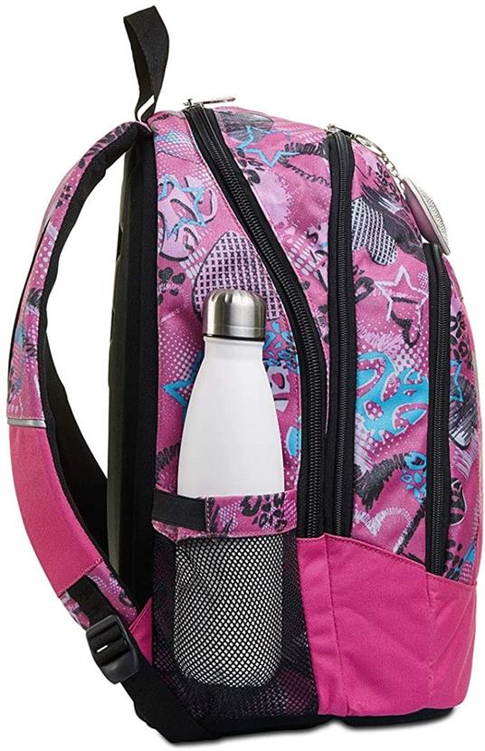 Zaino scuola Advanced Seven 7.1 Romantic Freedom Rosa 31x43x24 cm - 5
