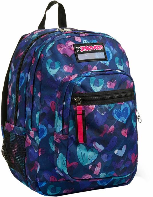 Zaino scuola Seven Freethink Girl Rhodamine Red 33x44x20 cm