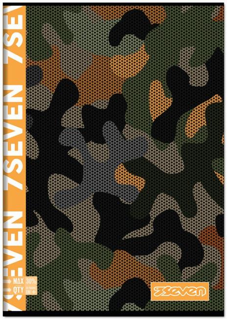 Quaderno Maxi A4 Seven 7.1 Boy 100 gr Quadretti grandi 5 mm - 6