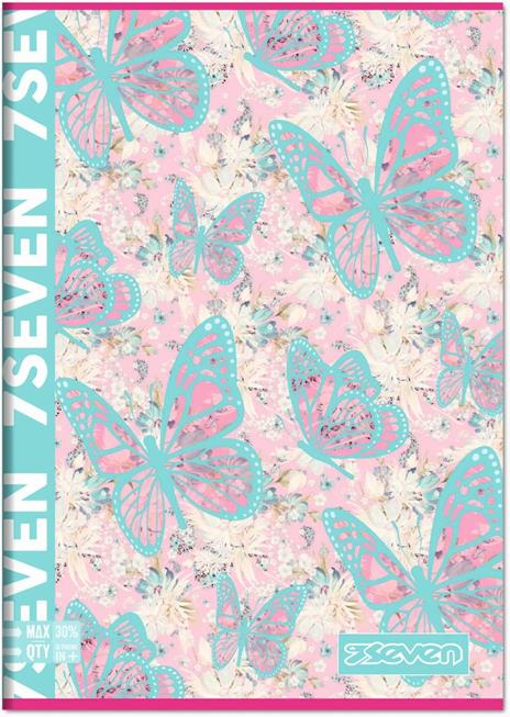 Quaderno Maxi A4 Seven 7.1 Girl 100 gr Quadretti grandi 5 mm - 3