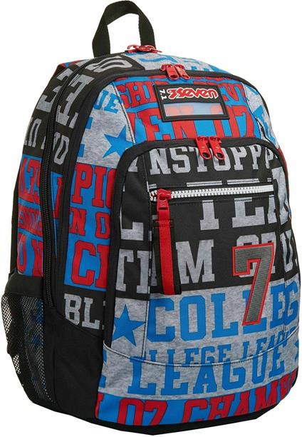 Zaino scuola Advanced Seven 7.1 Take The Field Rosso 31x43x24 cm