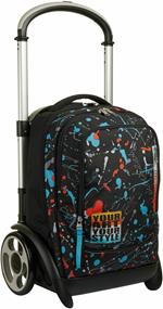 Zaino Trolley Tyre Seven 7.1 Personal Art Nero - 39x57x28 cm