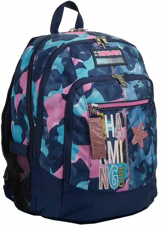 Zaino scuola Advanced Seven 7.1 Charming Girl Blu 31x43x24 cm