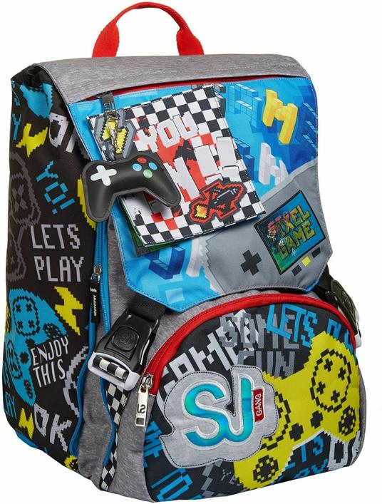 Zaino scuola sdoppiabile SJ Gang Cyber Boy 27x41x16 cm - SJ - Cartoleria e  scuola