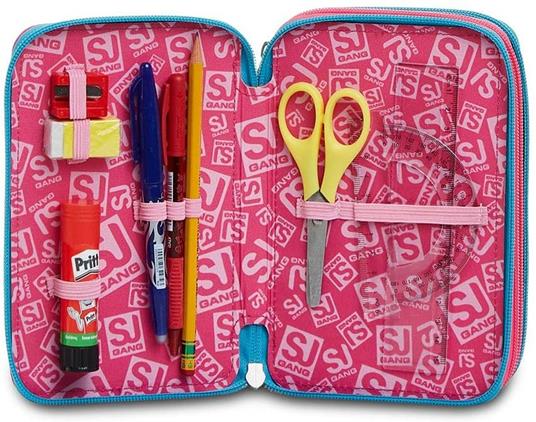 Astuccio 3 zip SJ Gang Just Denim Girl - 20x12,5x7 cm - 2
