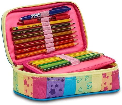 Astuccio organizzato Quick Case SJ Gang Multicolor Girl - 22x12,5x6,5 cm - 2
