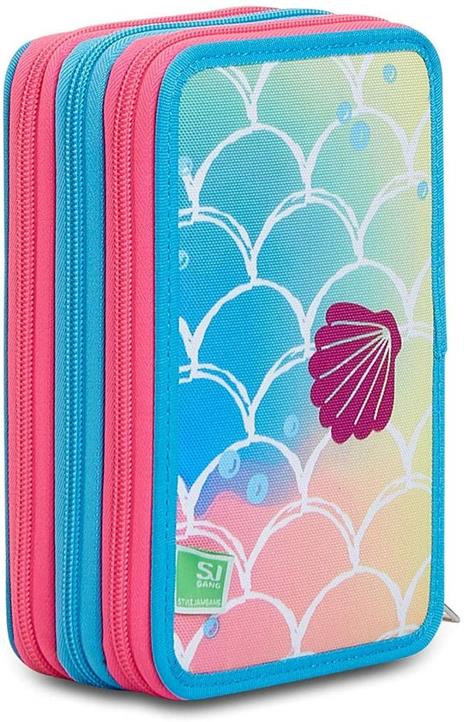 Astuccio 3 zip SJ Ledtech Oceanled Girl - 20x12,5x7 cm - 5