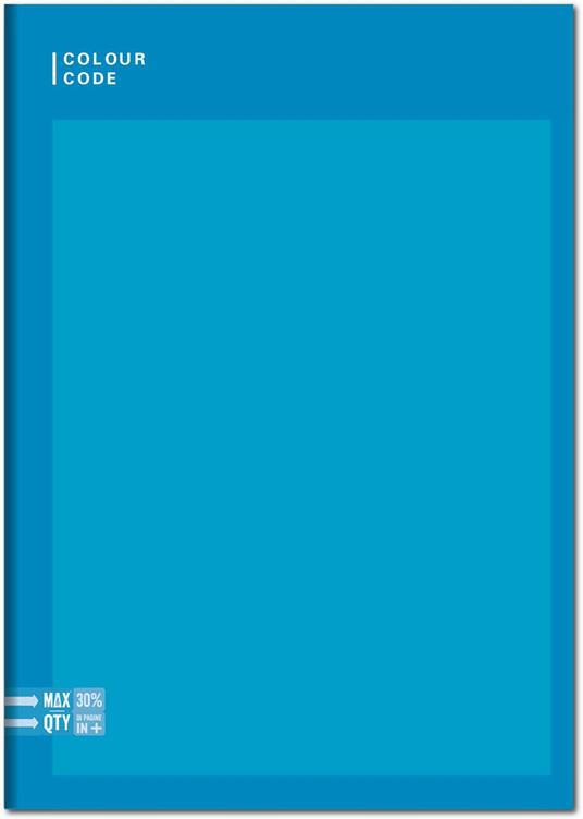 Quaderno Maxi A4 Color Code Colorful 100 gr Quadretti grandi 5 mm - 6