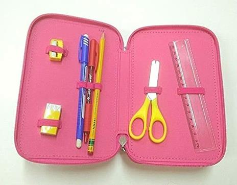 Astuccio 3 zip Barbie - 19,5x12,5x7 cm - 2