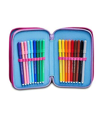 Astuccio 3 zip Frozen - 19,5x12,5x7 cm - 4