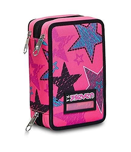 Astuccio 3 zip Seven Special Starbrighting Assortito - 20x12,5x7 cm - 3