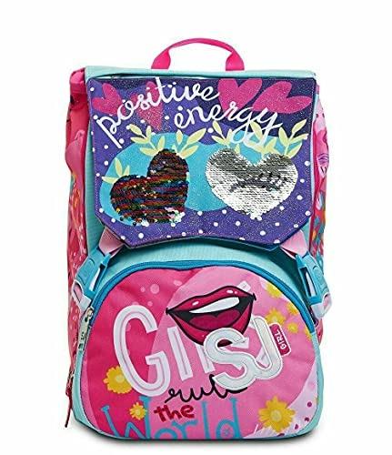 Zaino scuola sdoppiabile SJ Gang Facce da SJ Girl 27x41x16 cm - 3