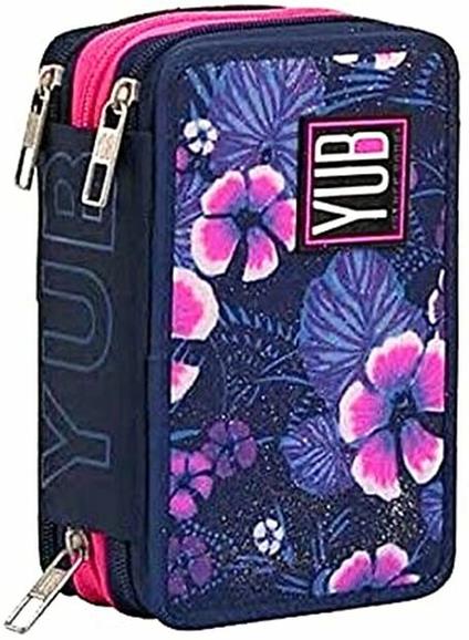 Astuccio 3 zip YUB Painted Graphic Assortito - 20x12,5x7 cm