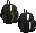 Zaino scuola monoscomparto YUB Metal Stripes Assortito 30,5x42x14 cm