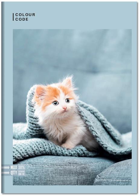 Quaderno Maxi A4 Color Code Animal Snapshot 100 gr Quadretti piccoli 4 mm