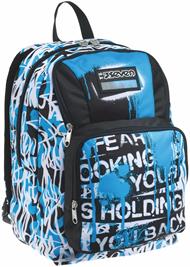 Zaino scuola Point Out Seven Dripped Boy, Jet Black, 34 lt - 30 x 42 x 20 cm