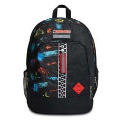 Zaino scuola Advanced Seven Scratchy Boy con Usb Plug Integrato, Jet Black, 30 lt - 31 x 43 x 24 cm