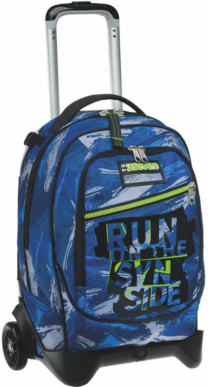 Zaino scuola Trolley Jack-2wd Seven Crafter Boy, Blue Deep, 34 lt - 37 x 51 x 27 cm