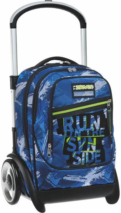 Zaino scuola Trolley Tyre Seven Crafter Boy, Blue Deep, 34 lt - 39 x 57 x 28 cm