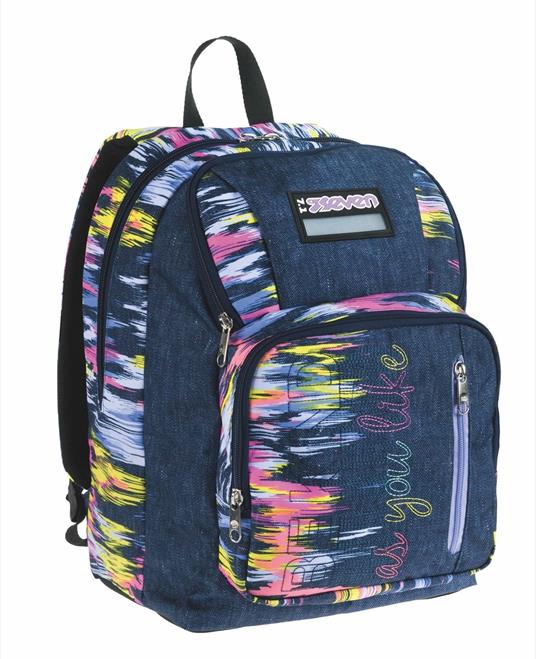 Zaino scuola Point Out Seven Virtual Girl, Blue Deep, 34 lt - 30 x 42 x 20 cm