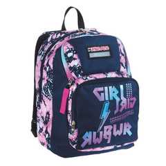 Cartoleria Zaino scuola Point Out Seven Drawingpin Girl, Blue Deep, 34 lt - 30 x 42 x 20 cm Seven