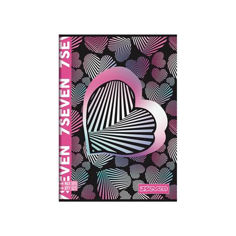 Quaderno A4 Maxi 96/100 Seven Girl. Quadretti grandi 5 mm - 20,5 x 29,5 cm - 3