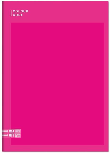 Quaderno A5 Standard 96/100 Colour Colour Code Colorful. Quadretti grandi 5 mm - 17 x 20,5 cm - 2