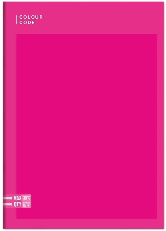 Quaderno A5 Standard 96/100 Colour Colour Code Colorful. Quadretti grandi 5 mm - 17 x 20,5 cm - 2