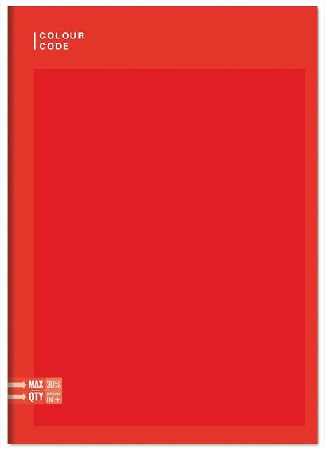 Quaderno A5 Standard 96/100 Colour Colour Code Colorful. Quadretti grandi 5 mm - 17 x 20,5 cm - 3