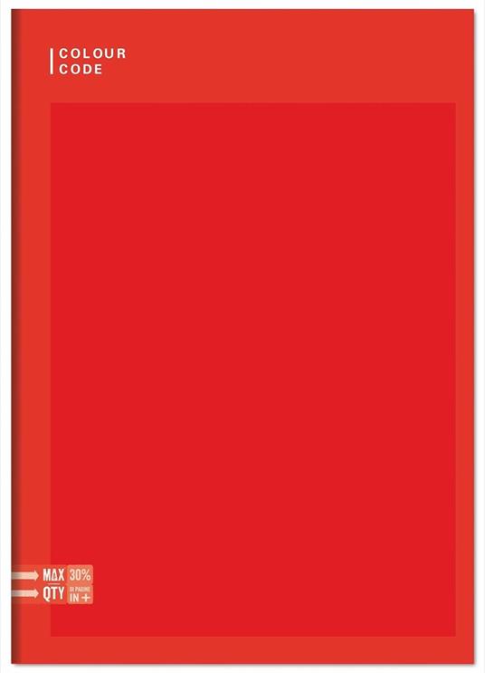 Quaderno A5 Standard 96/100 Colour Colour Code Colorful. Quadretti grandi 5 mm - 17 x 20,5 cm - 3