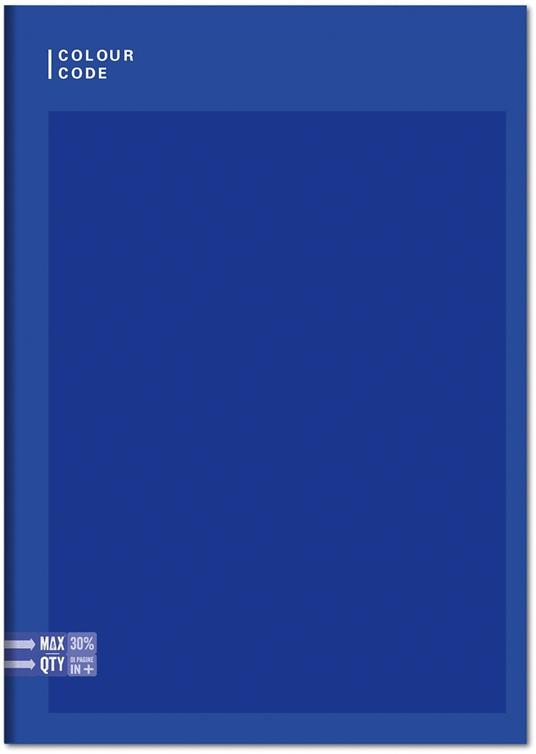 Quaderno A5 Standard 96/100 Colour Colour Code Colorful. Quadretti grandi 5 mm - 17 x 20,5 cm - 4