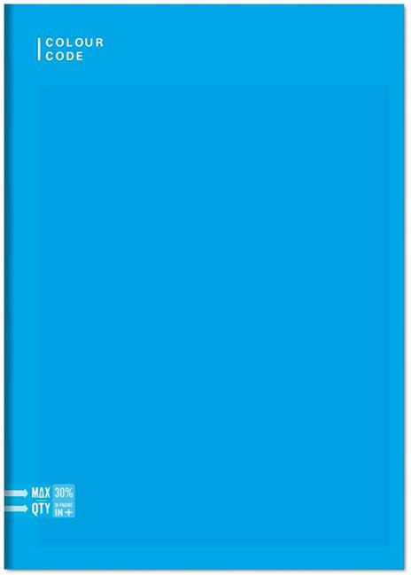Quaderno A5 Standard 96/100 Colour Colour Code Colorful. Quadretti grandi 5 mm - 17 x 20,5 cm - 5