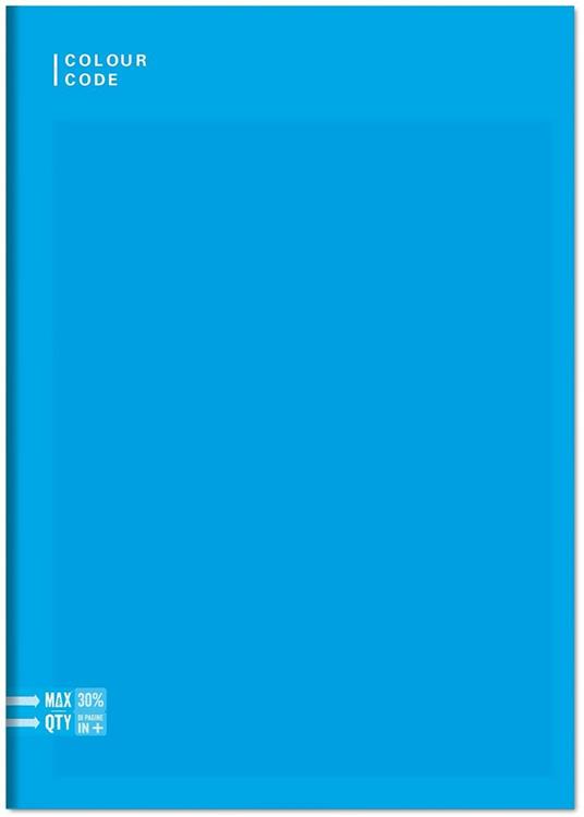 Quaderno A5 Standard 96/100 Colour Colour Code Colorful. Quadretti grandi 5 mm - 17 x 20,5 cm - 5