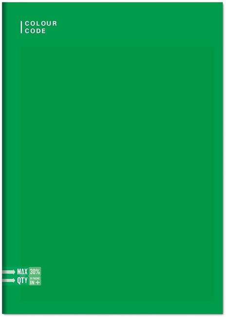 Quaderno A5 Standard 96/100 Colour Colour Code Colorful. Quadretti grandi 5 mm - 17 x 20,5 cm - 6
