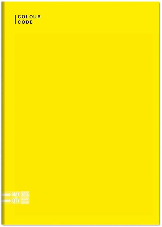 Quaderno A5 Standard 96/100 Colour Colour Code Colorful. Quadretti grandi 5 mm - 17 x 20,5 cm - 7