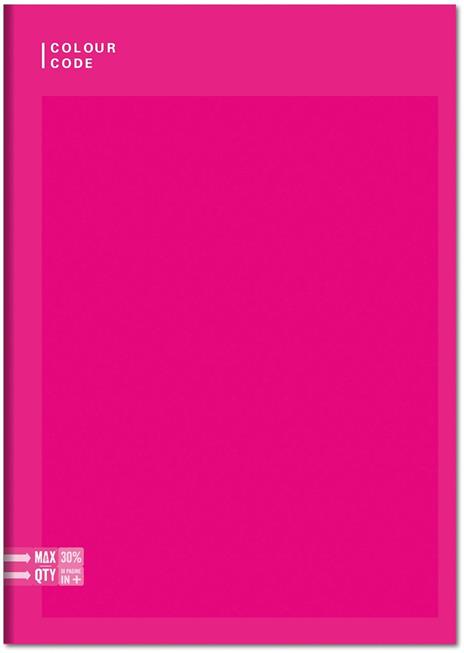 Quaderno A4 Maxi 96/100 Colour Colour Code Colorful. Righe 1-2 elementare - 20,5 x 29,5 cm