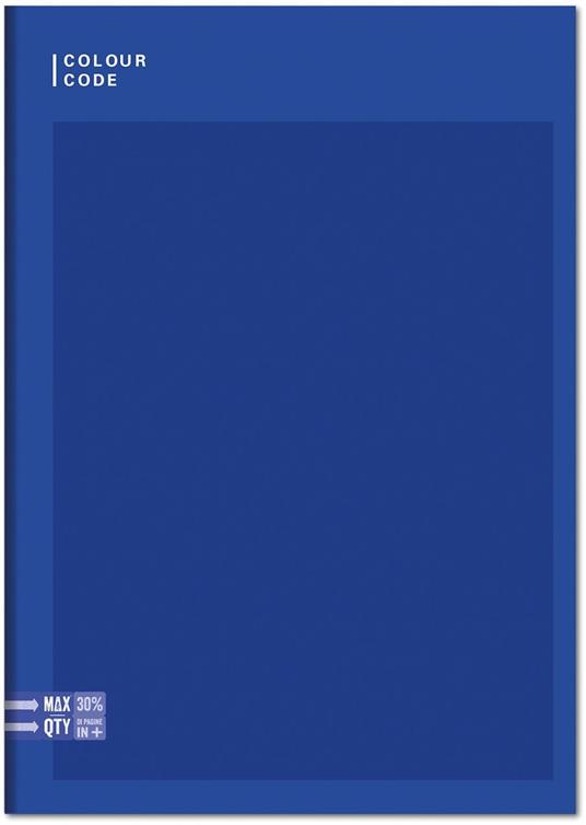 Quaderno A4 Maxi 96/100 Colour Colour Code Colorful. Righe 1-2 elementare - 20,5 x 29,5 cm - 3