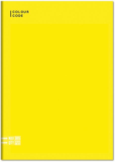 Quaderno A4 Maxi 96/100 Colour Colour Code Colorful. Righe 1-2 elementare - 20,5 x 29,5 cm - 6