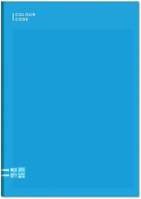 Quaderno A4 Maxi 96/100 Colour Colour Code Colorful. 1 Rigo con Margine - 20,5 x 29,5 cm - 4