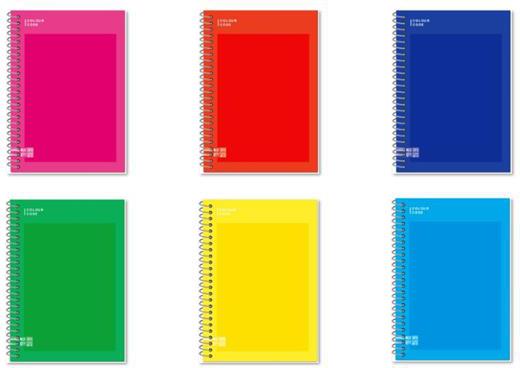 Spiral Maxi 160/80 Colour Code Colorful, 5 M - Quadretti grandi 5 mm 22 x 29,5 cm