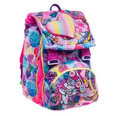 Zaino scuola Sdoppiabile Big Sj Gang Rollerskate Girl, Fuxia Fluo, 21 lt - 27 x 41 x 16 cm