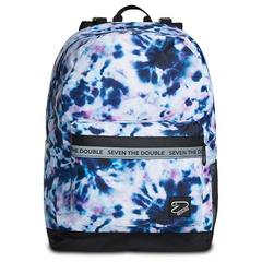 Zaino scuola Reversible Backpack Seven Violet Tie-Dy con auricolari wireless, Violet, 29 lt - 33 x 44 x 16 cm