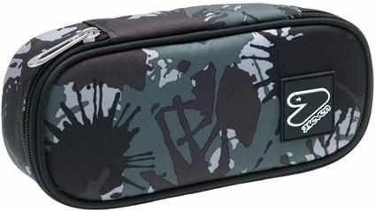 Astuccio Pencil Bag Round Plus Seven Mimetic Brown, Brown - 23 x 10 x 5,5 cm