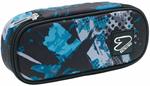 Astuccio Pencil Bag Round Plus Seven Greenish Net, Blue Aviator - 23 x 10 x 5,5 cm