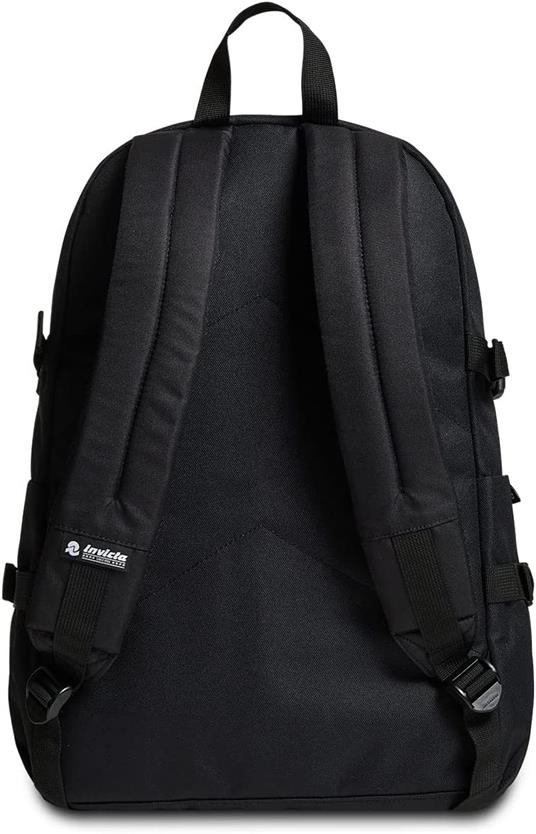 Zaino scuola Invict-Act Invicta Backpack, Jet Black - 31 x 47 x 19 cm - 5